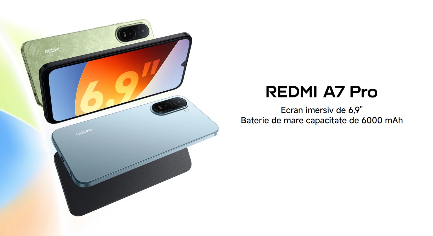 Telefon XIAOMI Redmi A7 Pro, 128GB, 4GB RAM, Dual SIM, Black +